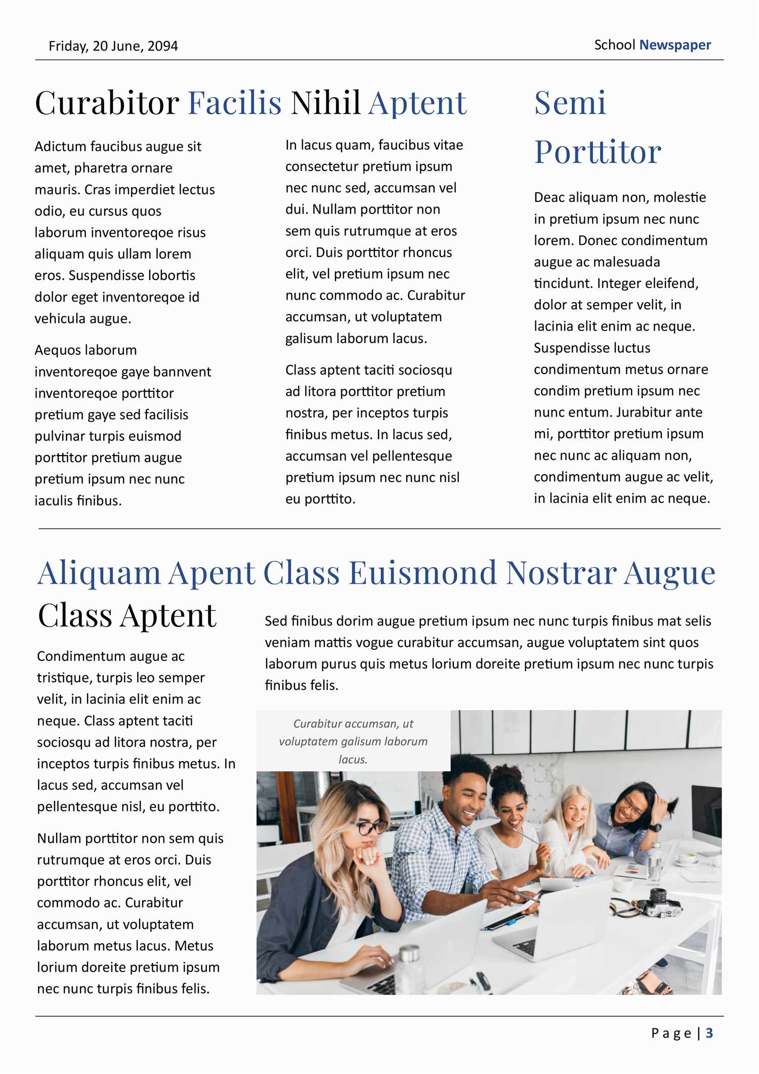 newspaper template free download for word