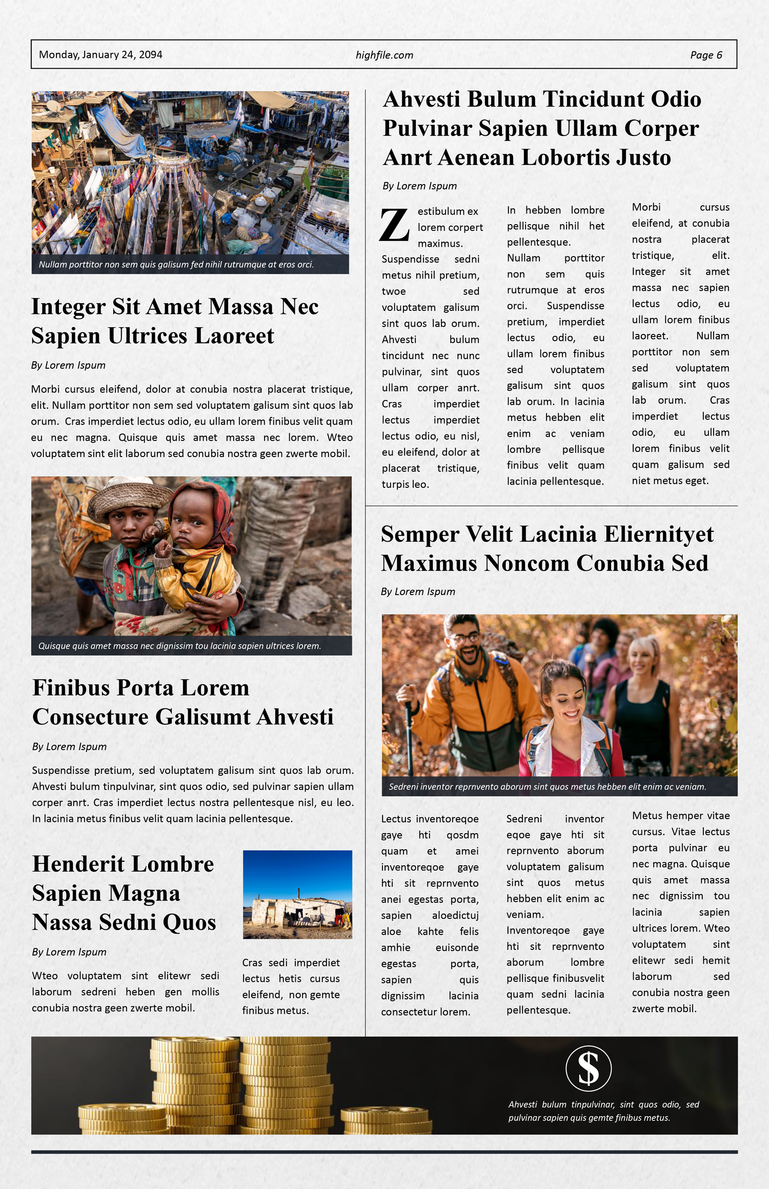 Gray Paper Tabloid Newspaper Template - Page 06